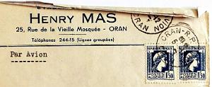 Oran enveloppes pub 1375